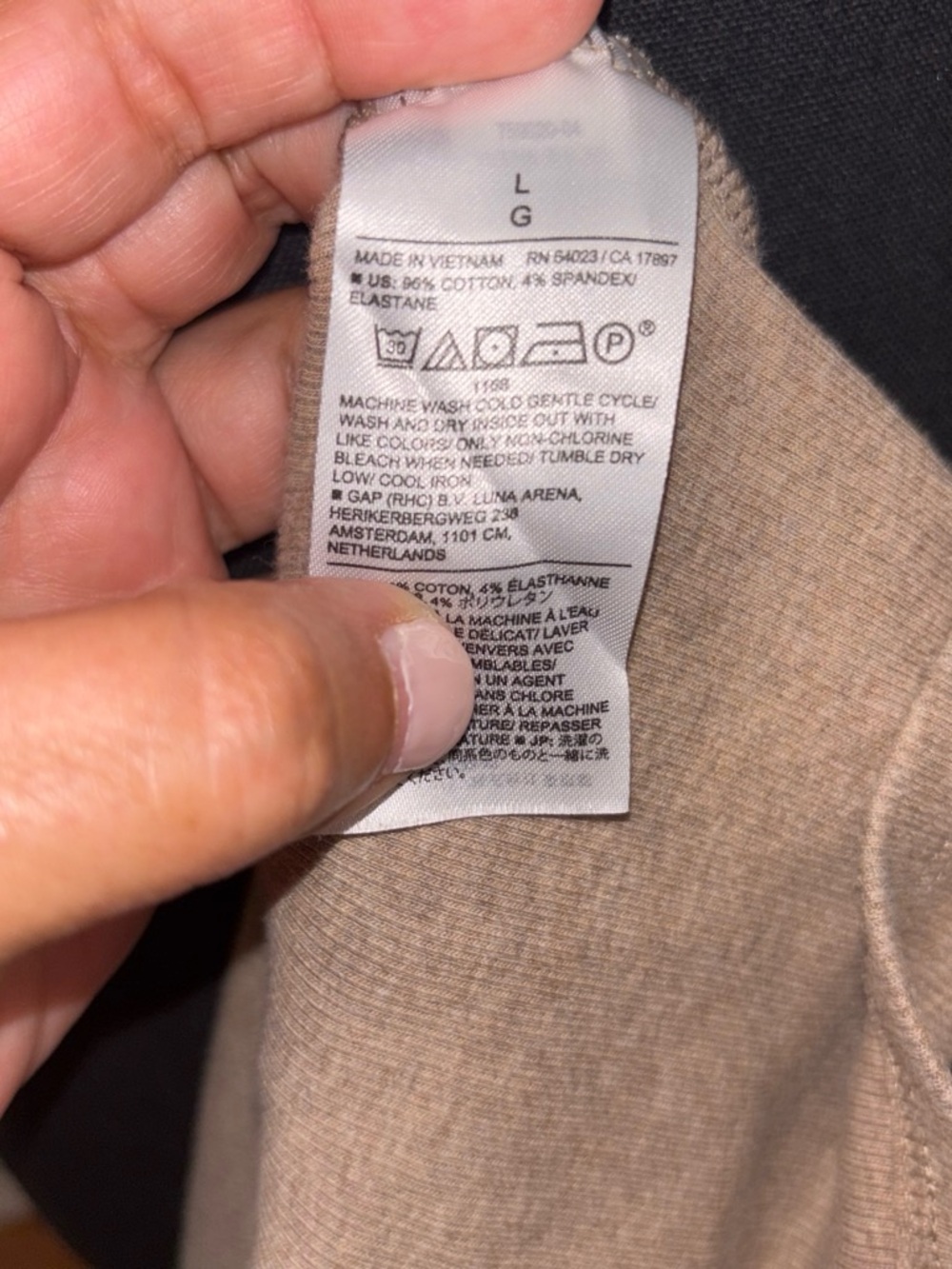 Banana Republic Taupe Scoop Neck Short Sleeve Top - Picture 4 of 4